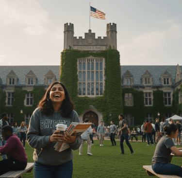 Pakistani post-graduate student at a prestigious American university
