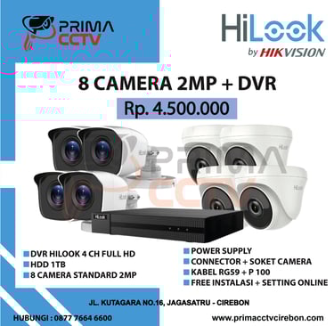Paket 8CH Hilook 2mp
