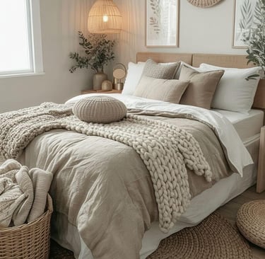budget-friendly wall art in a boho bedroom