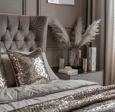glamorous boho bedroom