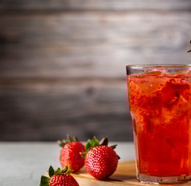 strawberry coconut mocktail