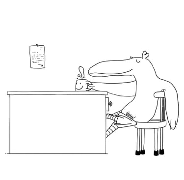 Goofy postman bird Oiseau postier rigolo