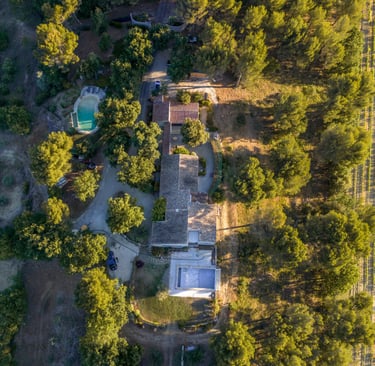 photo aérienne maison