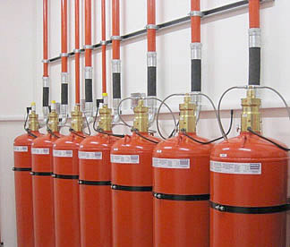 Cilindros de combate a incêndio