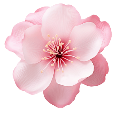 a pink flower with a black background