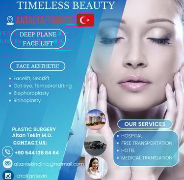 deep plane facelift in Antalya, Turkey
