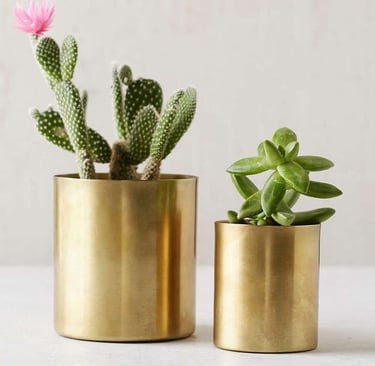 metal planter pots