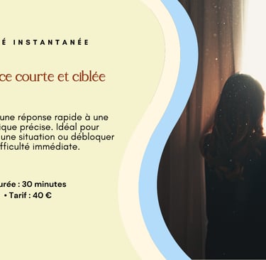 vous avez une question, gabriela james thérapeute, vous répond lors d'une visio de 30 min, 40€.