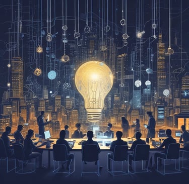 A modern fintech office in Mumbai showcasing innovative technology.