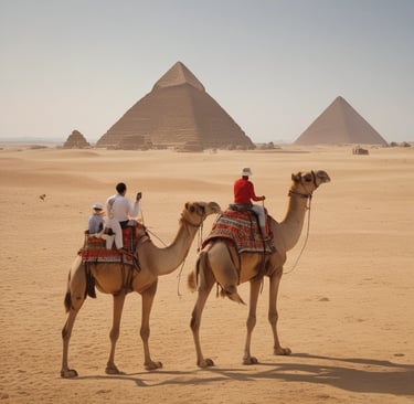 A traditional Egyptian market bustling with activity.