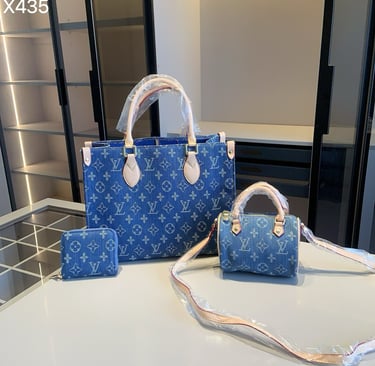 a blue louis vuittou vuittou bag