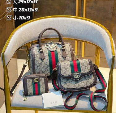 a chair with a bag and a purse