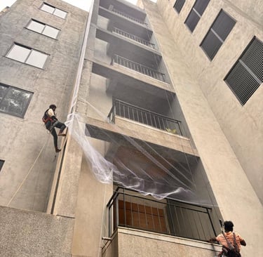 Duct Area nets installation in Bangalore