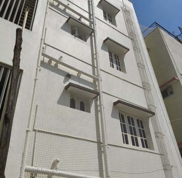 apartment anti pigeon nets in whitefield