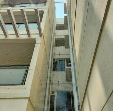 Duct Area nets installation in Bangalore
