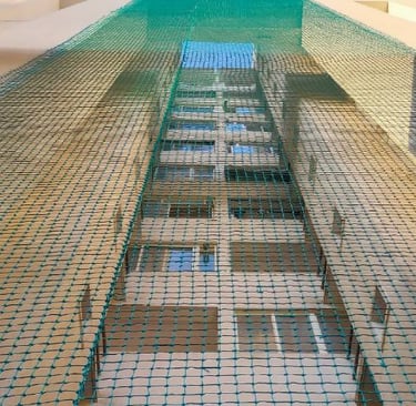 Duct area nets installation in cooketown