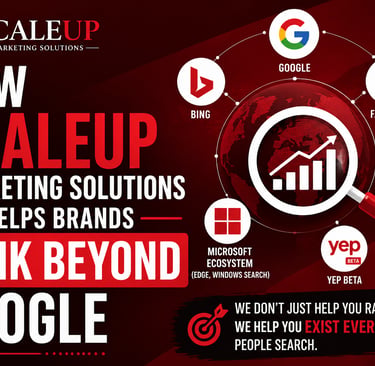 How ScaleUp Marketing Solutions helping brands rank beyond Google