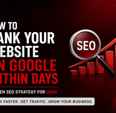 Rank your website on Google within days