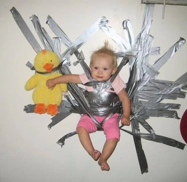 Health Vibes - A wild child gets duct taped to the wall, makes me laugh out loud