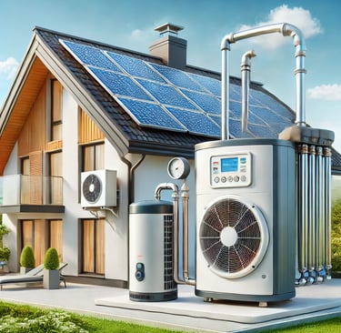 pac air/eau couplée à un système solaire combiné