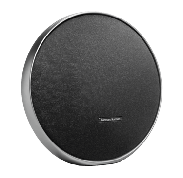 Vue de mi face de l'enceinte portable Harman Kardon Onyx Studio 9 noir