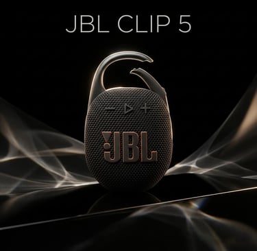 JBL CLIP 5 sur un écrin
