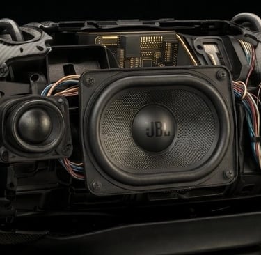 Composants audio internes et architecture de l'enceinte JBL Xtreme 5