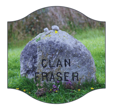 Clan Fraser stone on Culloden Battlefield