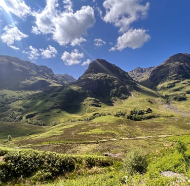 Three sisters of glencoe hills