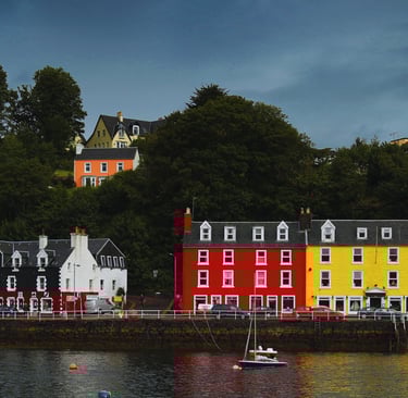 Colourful Houses in Tobermory, Isle of Mull