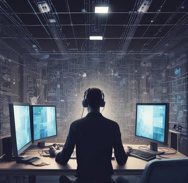 the word ai spelled in white letters on a black surface