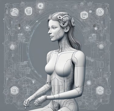 the word ai spelled in white letters on a black surface