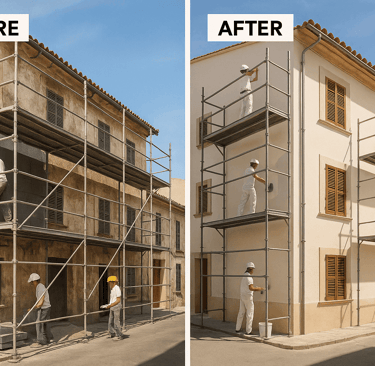 Rehabilitación profesional de fachadas en Mallorca