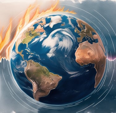 Solar wind hitting Earth without magnetic protection