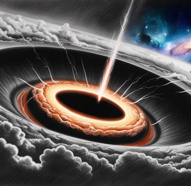 Black hole glowing as a cosmic doorway to another universe