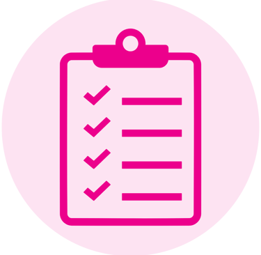 Checklist icon representing practical money support for real life.