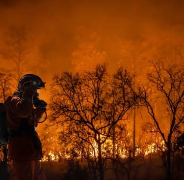 Firefighter in California