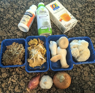 Mushroom soup ingredients