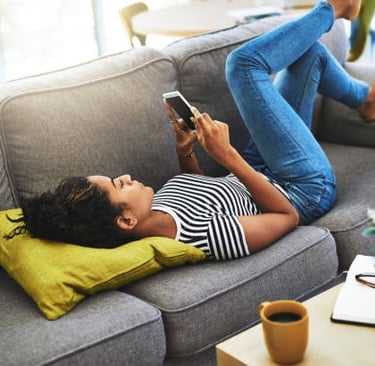 Scrolling and texting