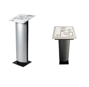 Pedestal mapa tátil