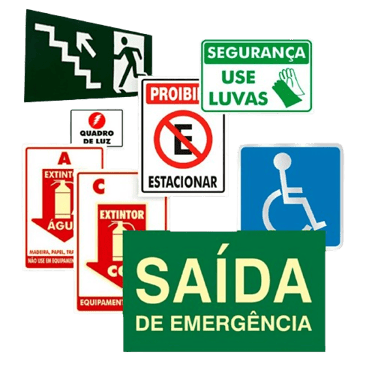 Placa de sinalização