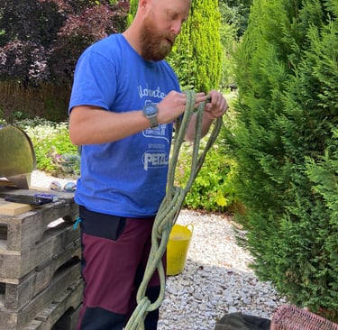 LOLER examination Joel checking rope