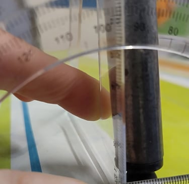 Medida ângulo lateral cadeira