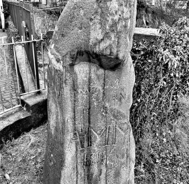A wet and weeping Granny Kempock looking quite forlorn.
