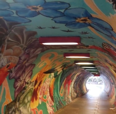 Balgreen Tunnel mural. Photo (c) J Yellowlees