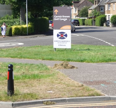Island at junction of Glendevon Park and Balgreen Road July 2026