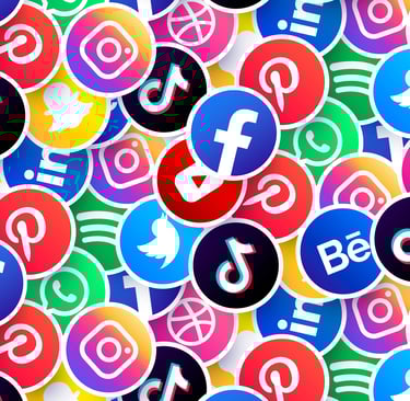 Ícones de redes sociais