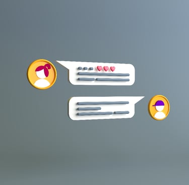Ilustração com depoimentos de clientes