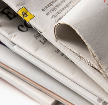 Cadernos de jornal impresso