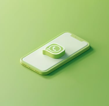 Imagem ilustrativa de um celular e do WhatsApp